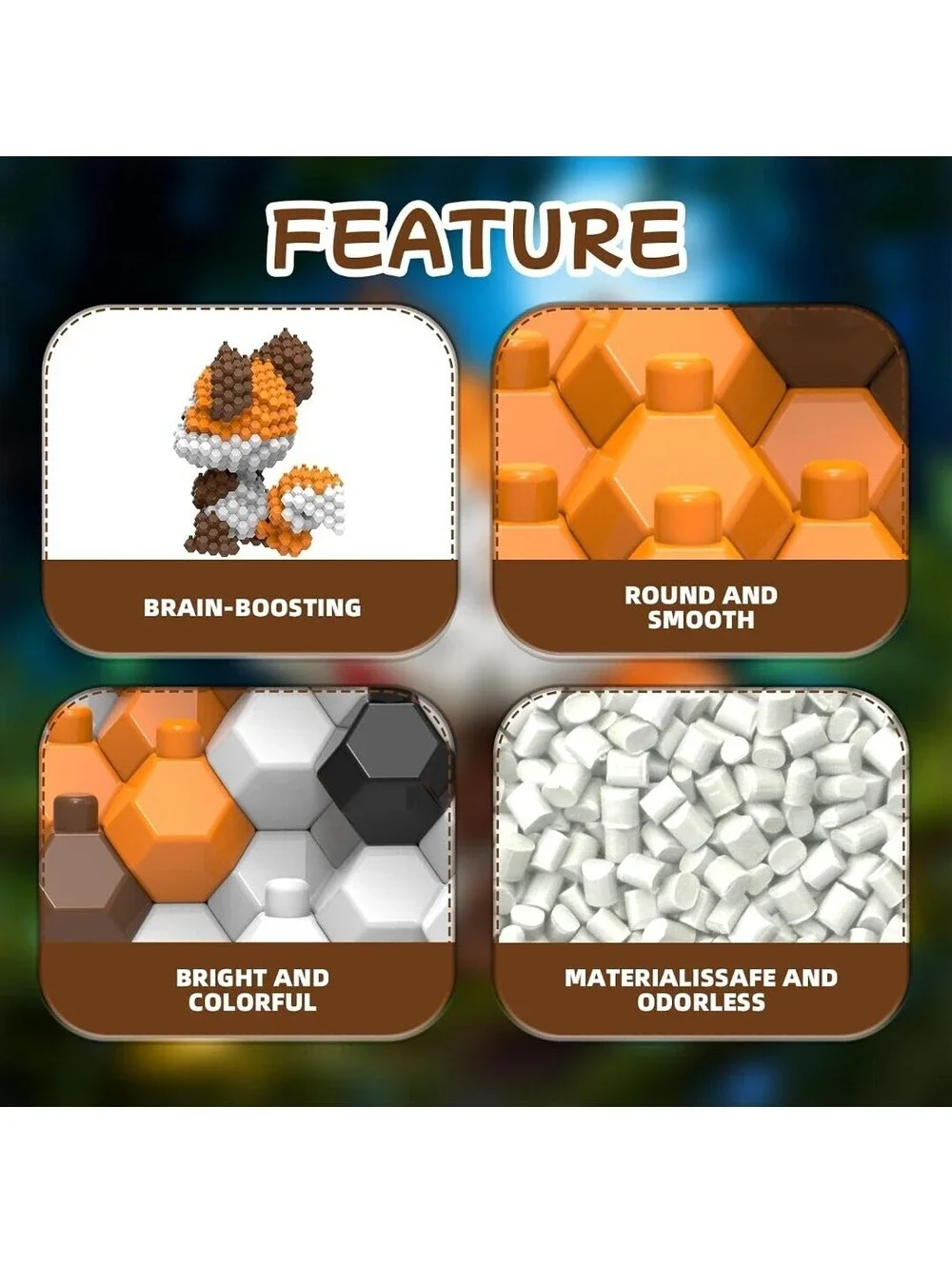 Squirrel Building Blocks Set – 245 Piece STEM Educational Toy
